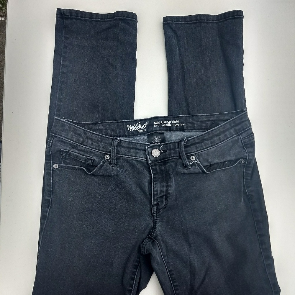 Mossimo 8R misses faded black skinny denim jeans